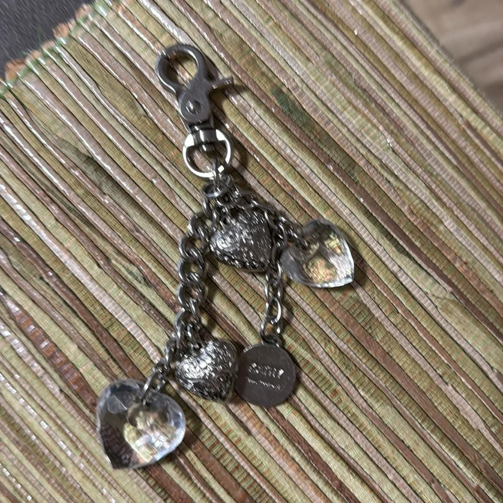 184.  Silver Heart Charm Keychain by Kathy Van Zealand - Picture 2 of 6